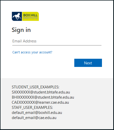 Log in