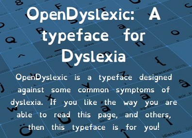 Image of Open Dyslexic font