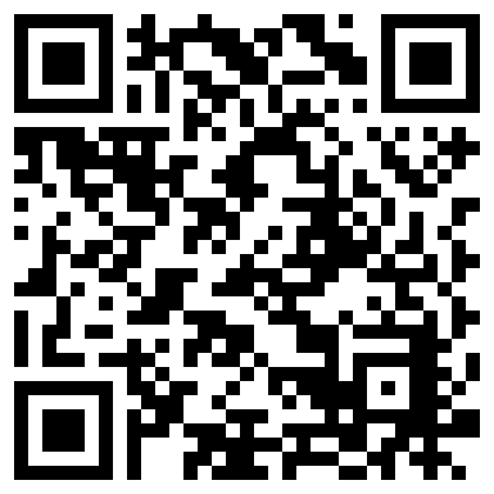 QR code to treasure hunt website. 