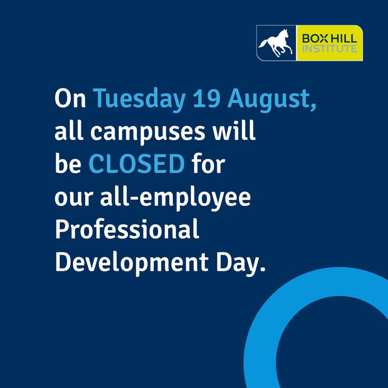 Poster for PD day notice
